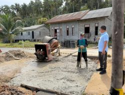 Gandeng Swasta, Jalan Rusak Menuju Bandara Letung Akhirnya Diperbaiki