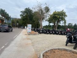 Tanpa Izin Dishub, Lahan Hijau di Depan K Square Batam Dijadikan Parkir