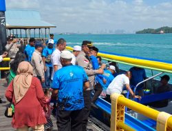 Tingkatkan Pelayanan Transportasi Laut, Kapolsek Belakang Padang Hadiri Peresmian Boat Langganan PPMS