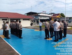 Tingkatkan Kedisiplinan dan Kewaspadaan, Polsek Belakang Padang Gelar Apel Pagi dan Sampaikan Atensi Pimpinan