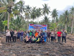 Gerakan Tanam Jagung di Tanjung Raja, Polsek Kateman Ajak Warga Perkuat Ketahanan Pangan Desa