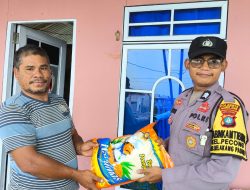Belakang Padang Salurkan Bantuan Beras Kapolresta Barelang untuk Warga Pulau Pecung