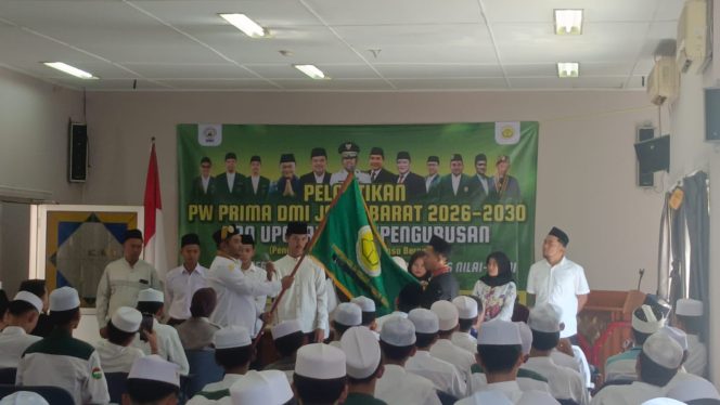 
					Keterangan Foto: Pengurus Wilayah Perhimpunan Remaja Masjid Dewan Masjid Indonesia (PRIMA DMI) Provinsi Jawa Barat masa khidmat 2026–2030 resmi dikukuhkan PP PRIMA DMI, pada hari ahad (15/3).