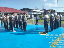 Polsek Belakang Padang Perketat Kewaspadaan Dan Pelayanan Masyarakat Melalui Apel Pagi