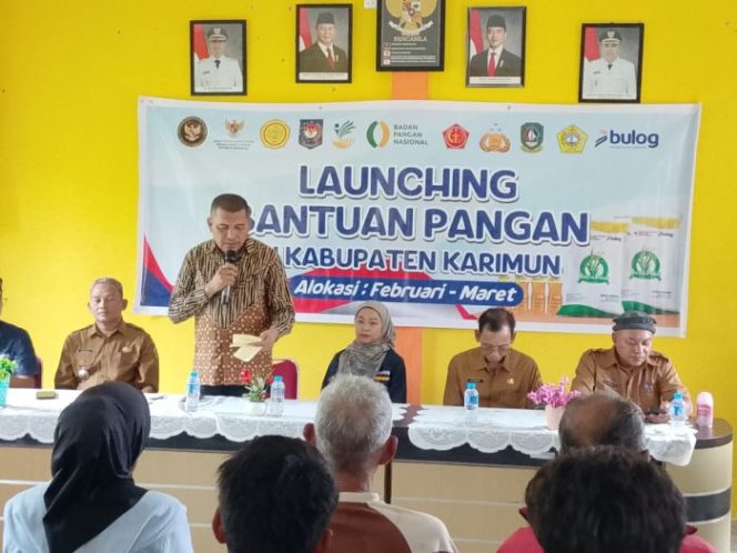 
					Launching Bantuan Pangan Nasional di Meral Barat, Wabup Karimun Minta Penyaluran Secara Tranparan dan Adil