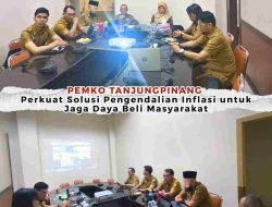 Jaga Daya Beli Masyarakat, Pemko Tanjungpinang Perkuat Solusi Pengendalian Inflasi