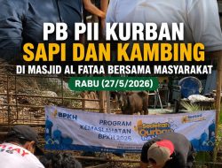 PB PII Gelar Kurban Bersama Masyarakat di Masjid Al Fataa
