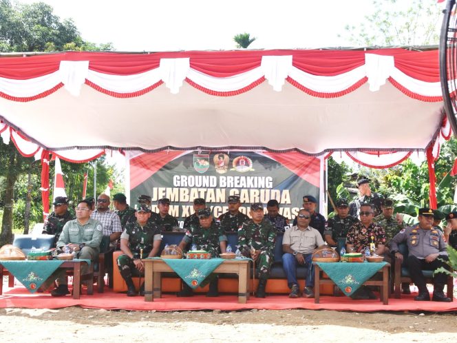 
					Pangdam XVII/Cenderawasih Pimpin Peletakan Batu Pertama Jembatan Garuda Merah Putih di Mimika