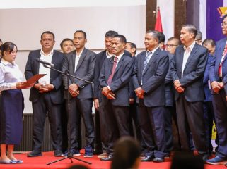 Wakil Wali Kota Batam, Li Claudia Chandra, melantik Badan Pengurus IPMB periode 2026-2030 di Golden Prawn, Bengkong, Selasa (4/8/2026). 
