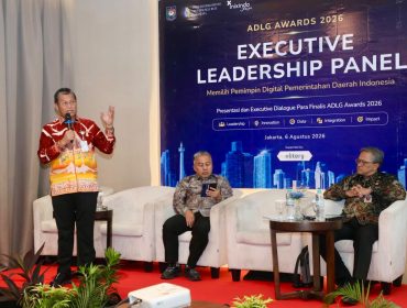 Sekda Batam, Firmansyah, menyampaikan pemaparan saat Executive Leadership Panel di Swiss-Belresidences Kalibata, Jakarta, Kamis (6/8/2026). 