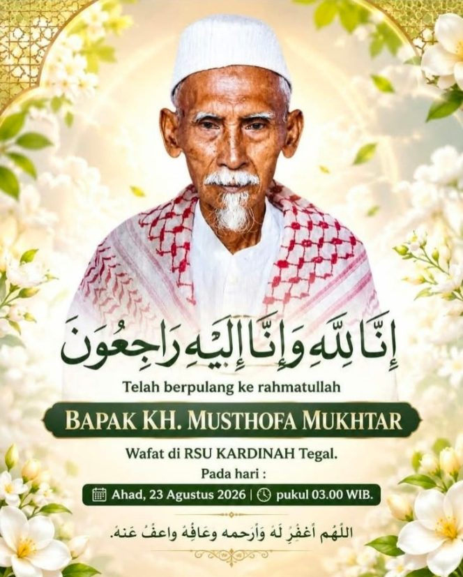 
					KH Mustofa Mukhtar Pengasuh Pengajian Tafsir Jalalain Wafat