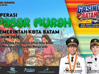 Pemko Batam menggelar operasi pasar murah 15-17 September 2026.