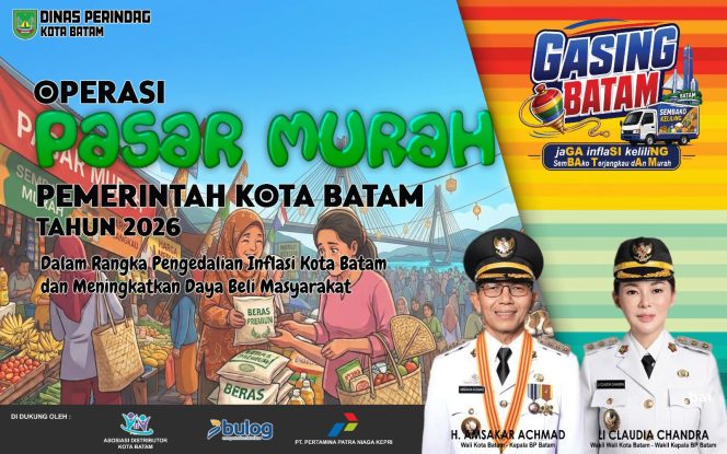 
					Pemko Batam menggelar operasi pasar murah 15-17 September 2026.