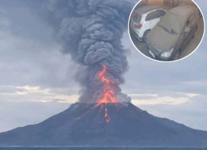 
					Abu Vulkanik, Erupsi Gunung Anak Krakatau mulai berdampak ke sejumlah wilayah di Provinsi Lampung