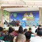 Wali Kota Batam, Amsakar Achmad, menyampaikan sambutan saat silaturahmi bersama RT, RW, dan LPM se-Kecamatan Bulang, Kamsi (8/10/2026). 